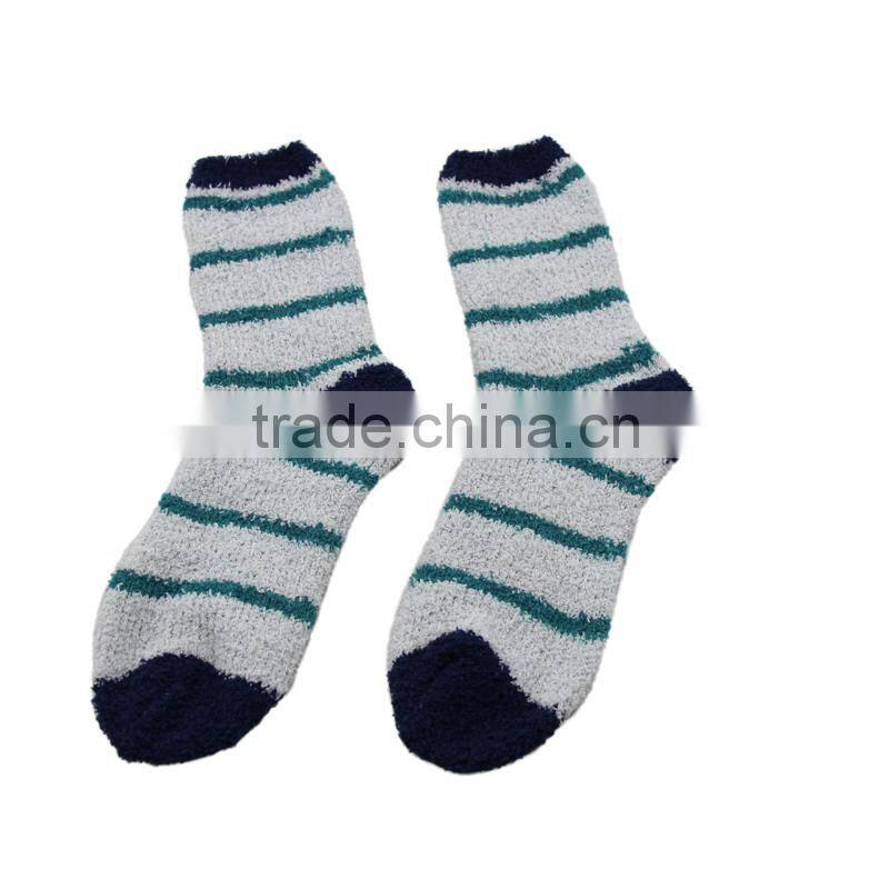 GSW-81 Custom soft and comfortable striped design polyester socks women