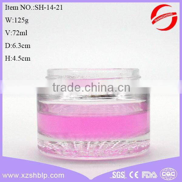 glass cream jar