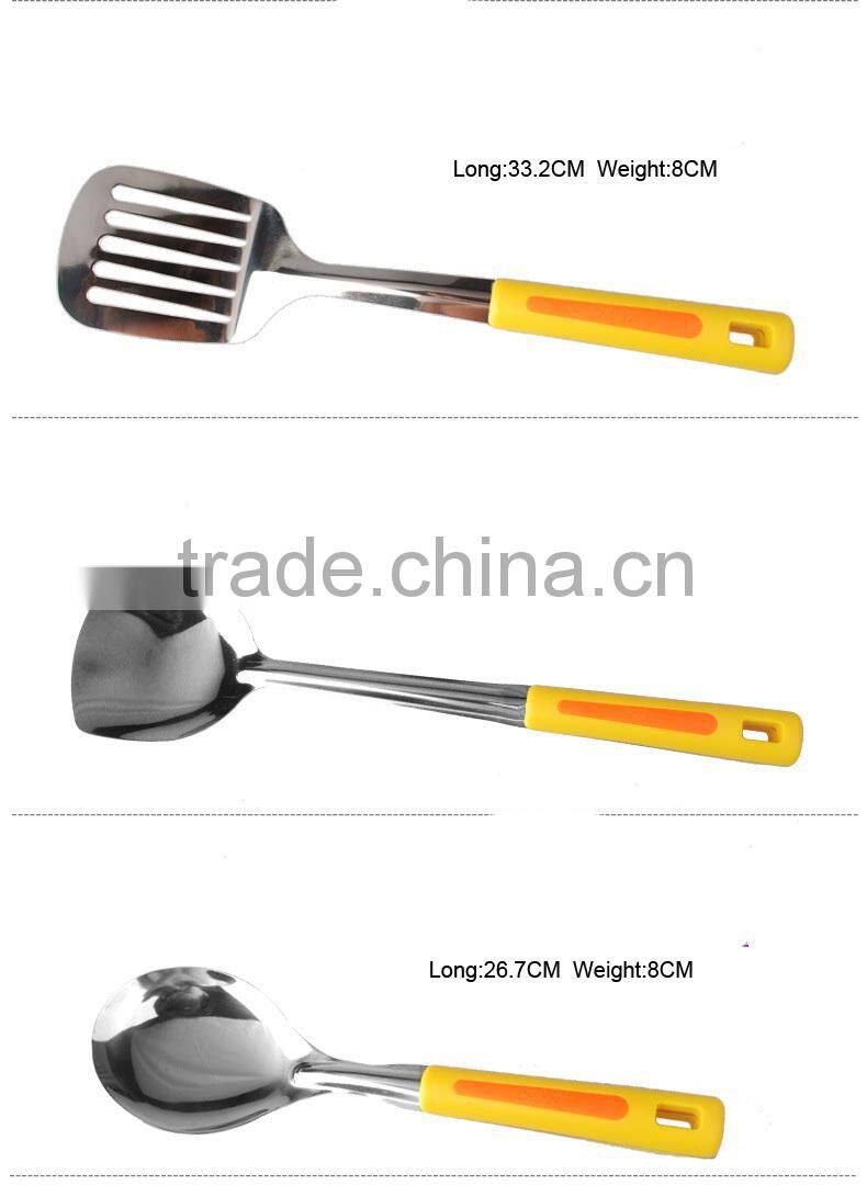 2015 high Quality cutlery kitchenware with plastic handle korean kitchen tools/modern kitchen designs 7PCS/SET S33