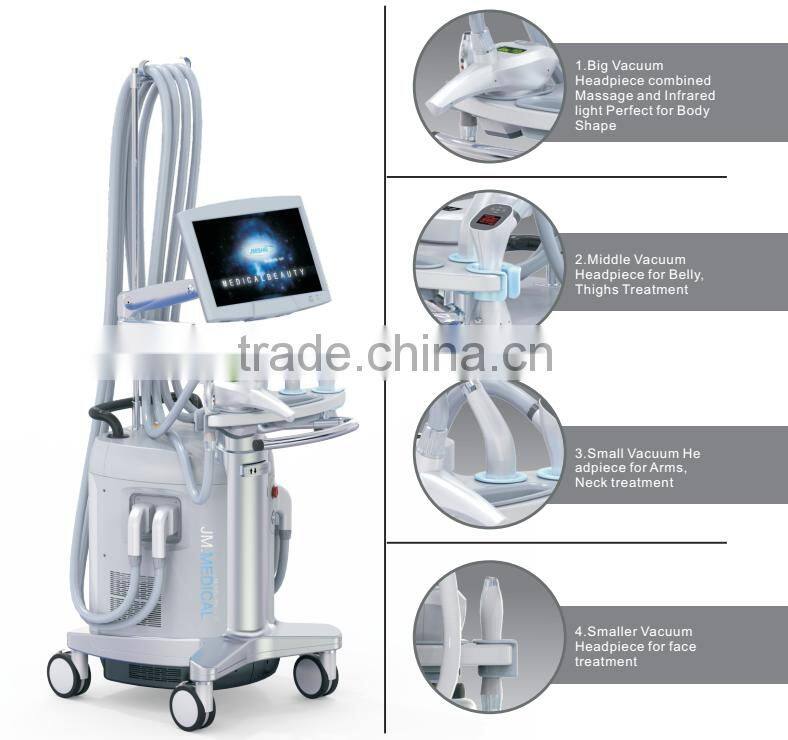 Bipolar Radio Frequency Vacuum Roller Cavitation Slimming machine