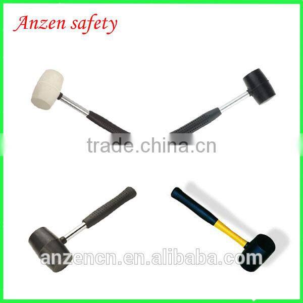 decorative fiberglass rubber hammer 12oz rubber hammer
