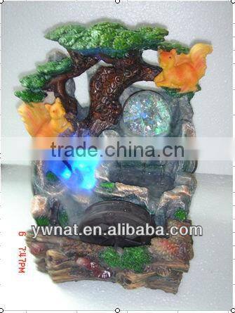 2013 new design and cheapest decorative resin water fountain for indoor or office