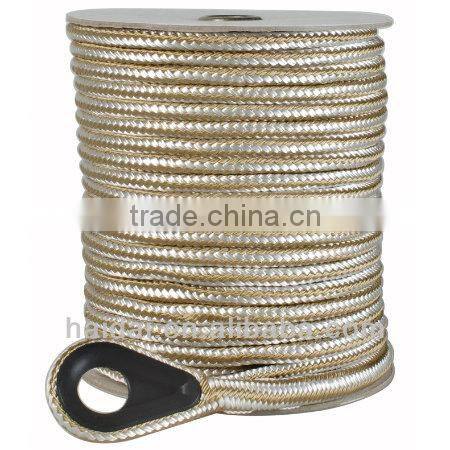 Nylon double braided anchor line rope for sale