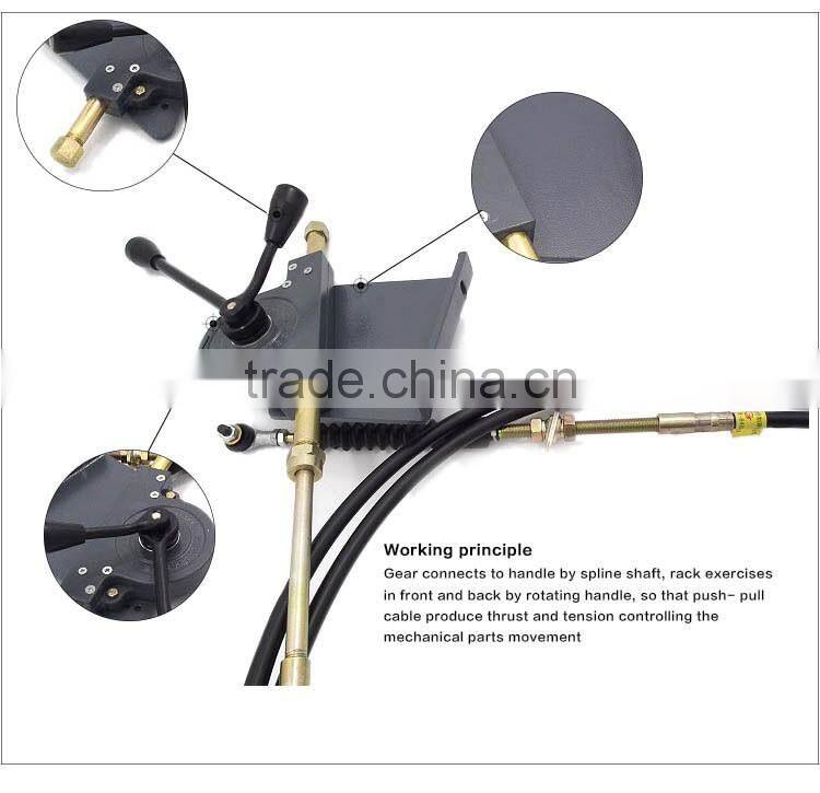 GJ1105 ISO9001:2008 Certificate push pull cable lever hydraulic controls