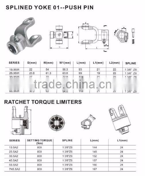 China Factory OEM Competitive Price Agriculture Transmission Drive Shafts