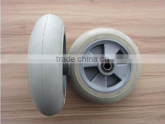 Heavy duty 8x2.5 solid rubber wheel with PP rim