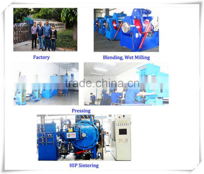 YG6 A type carbide brazed tips/blank surface carbide welding inserts