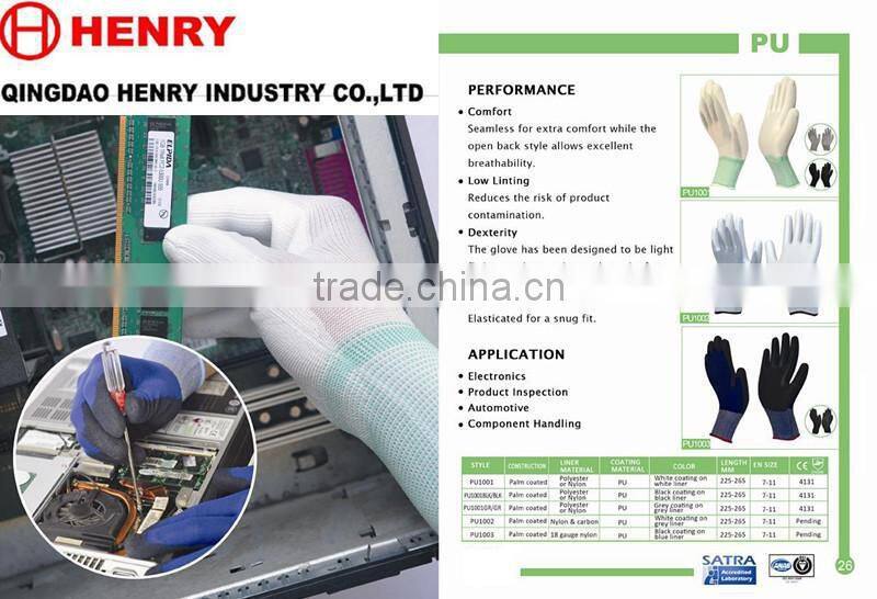 pu antistatic gloves
