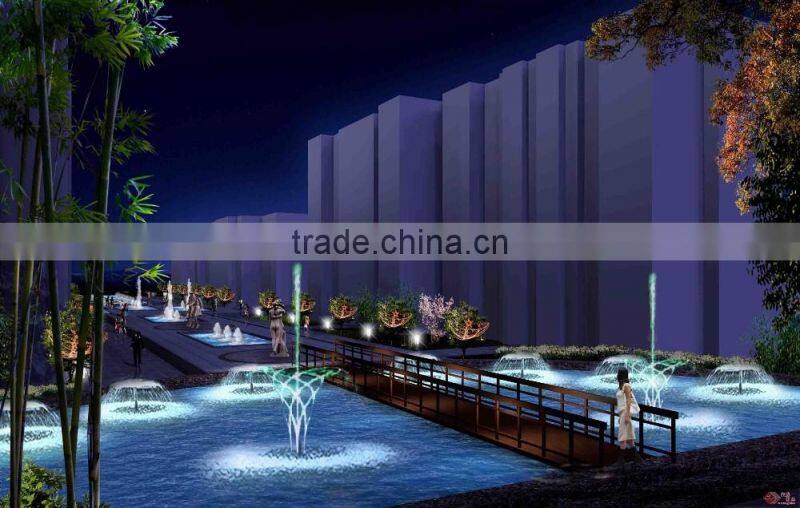 Music and dancing fountain injector nozzle