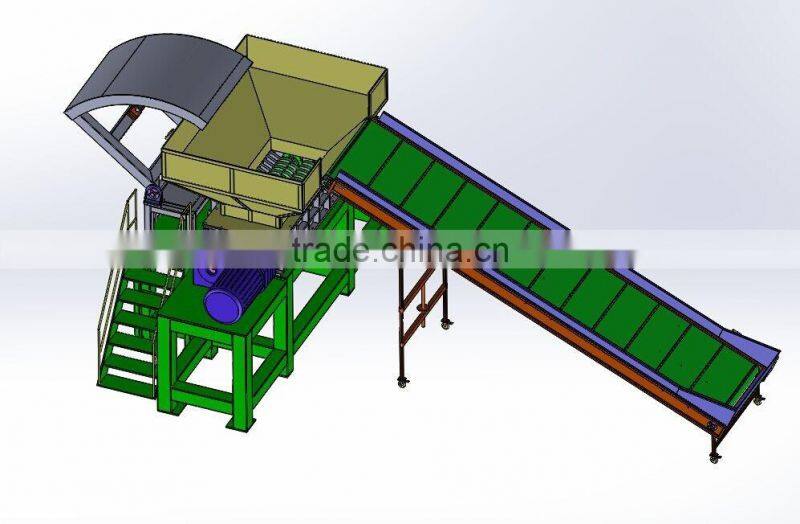 Paper baler shredder machine