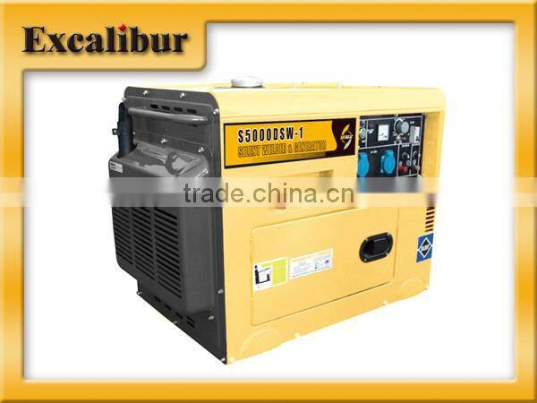 5.5kw portable Slient diesel welder generator price