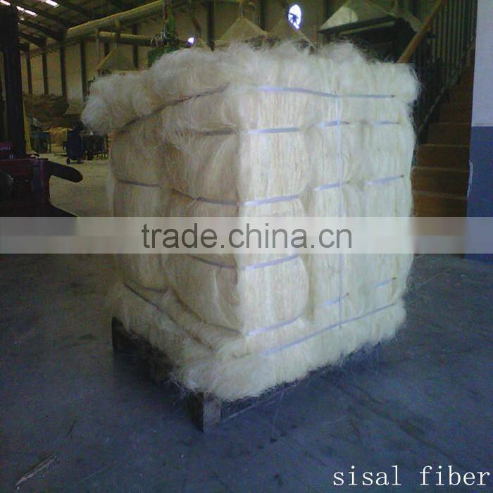 Gypsum material 100% rubber fibre natural raw bleached textile uv ug grade sisal fiber price