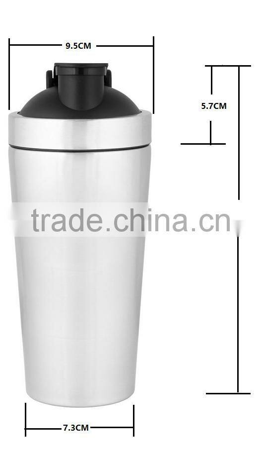 Amazon hot sales custom printing logo 900ml/30 counce #304 18/8 stainless steel BPA free protein water bottle shaker