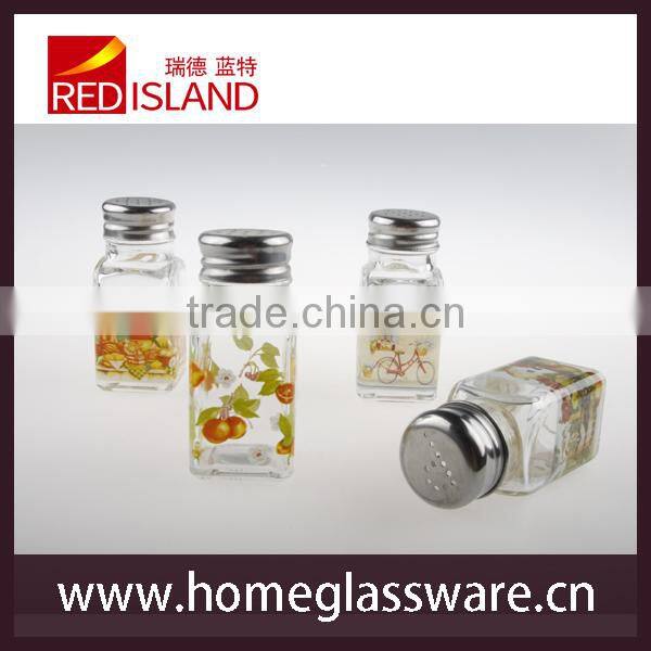 Glass Mason Jar with Salt and Pepper Shaker lid