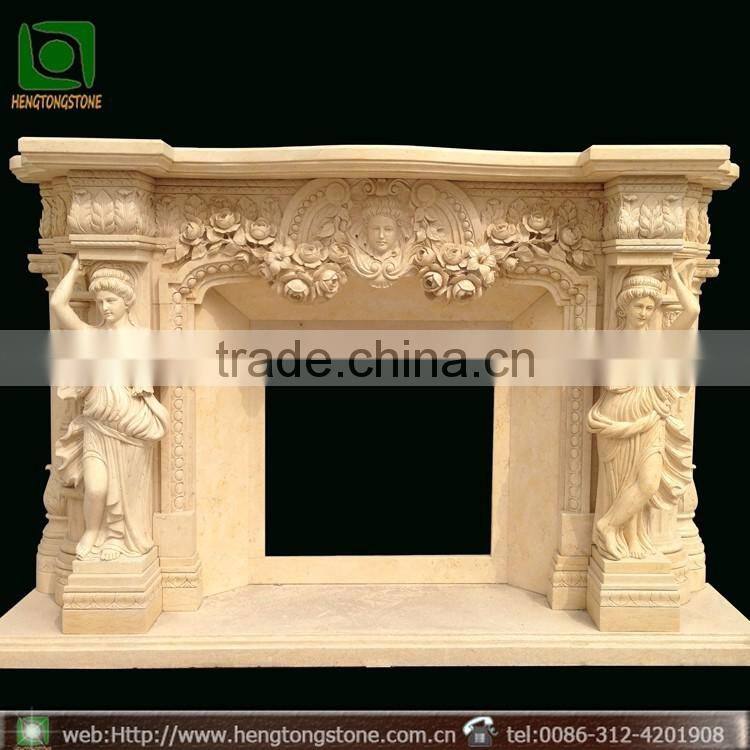 Marble Indoor Used Fireplace Mantel