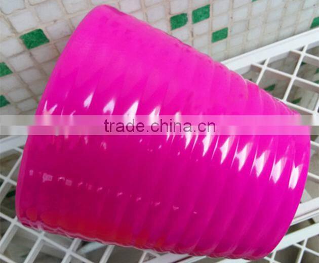 Light weight colorful plastic flower pots for livingroom