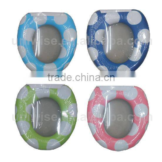 PVC baby toilet potty seat cover,baby/kids/child's toilet/potty training seat with handles,soft baby toilet seat