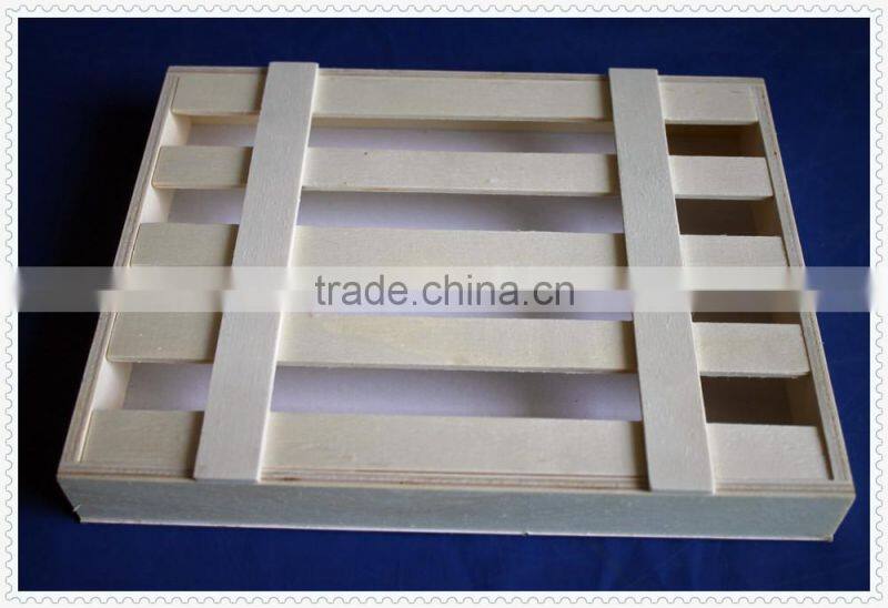 Food grade cheap unfinished natural wooden gift packing box for Duc D'o chocolate
