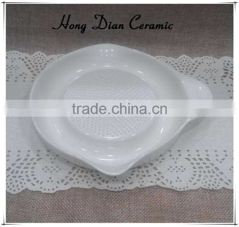food contact safe ceramic round plate for grinding,lemon squeezer,ceramic barbecue plate dishes,ceramic plate for barbecue