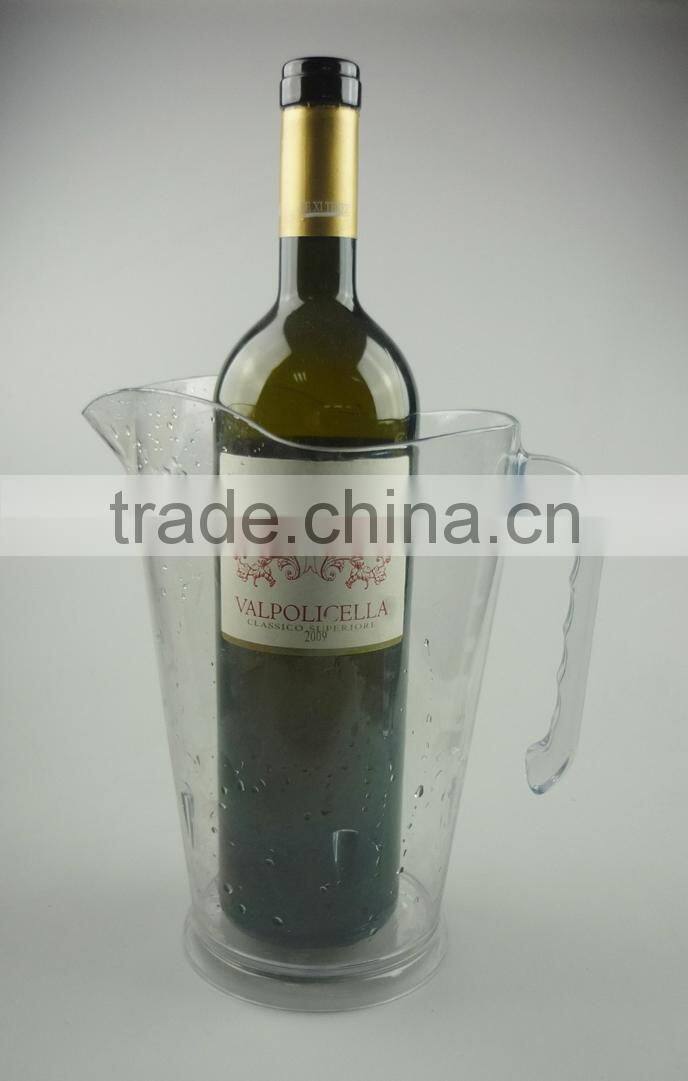 BPA free PS/AS/PC/Arylic 1500ml plastic ice beer water pitcher/jug