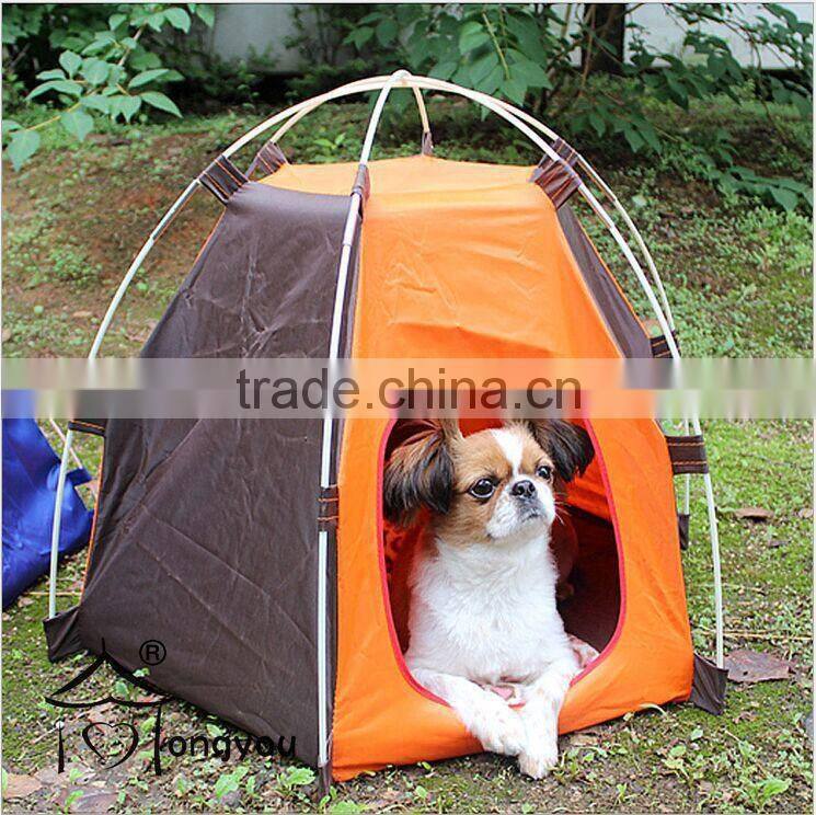 300D axford polyester foldable cat pet tent for dog waterproof pet cage