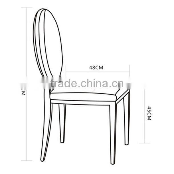 Cheap Round Back Stainless Steel Dining Chairs for Sale