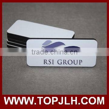 wooden finishing MDF Magnetic Name Tag for sublimation printing