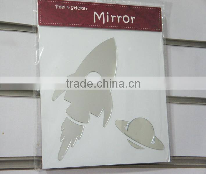 Rocket Decorative Sticker Mirror Bathroom