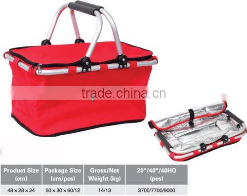 2014 China New style folding picnic basket cooler