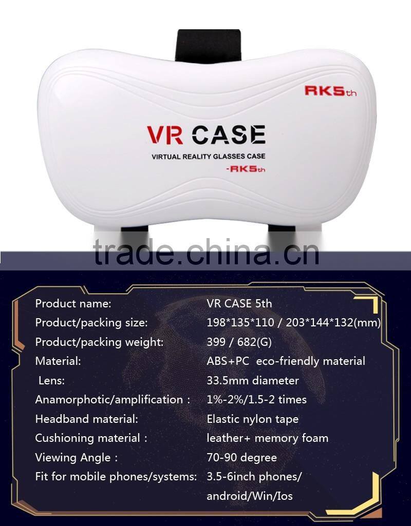 3D VR Virtual Reality Headset 3D Glasses Adjust Cardboard VR BOX For 3.5~6.0" Smartphones