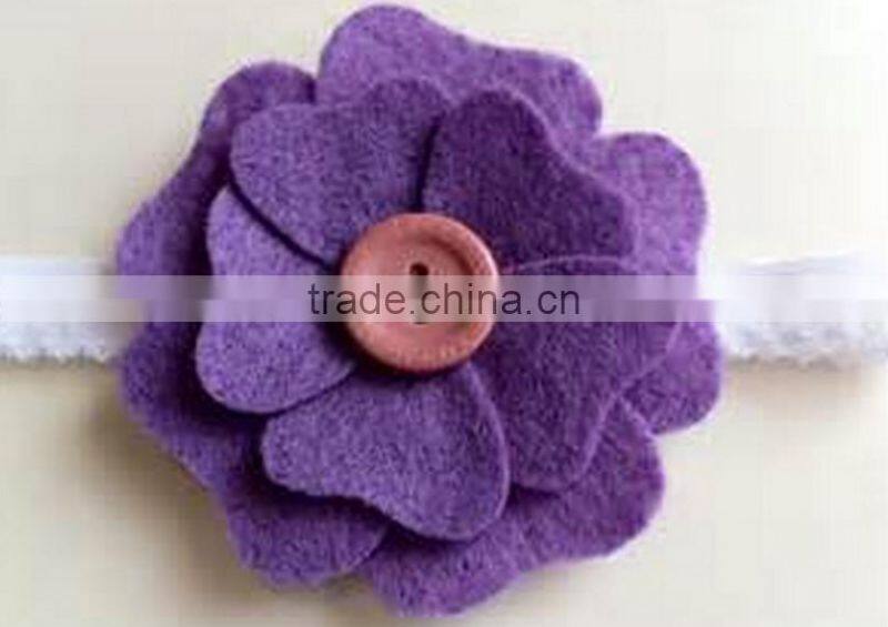 hot sale new products on alibaba express handmade eco friendly personal decoration fabric felt flower headband made in china