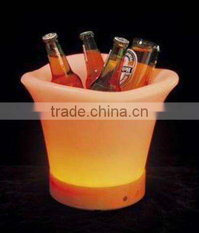 led lighted ice bucket wine bottle chillers