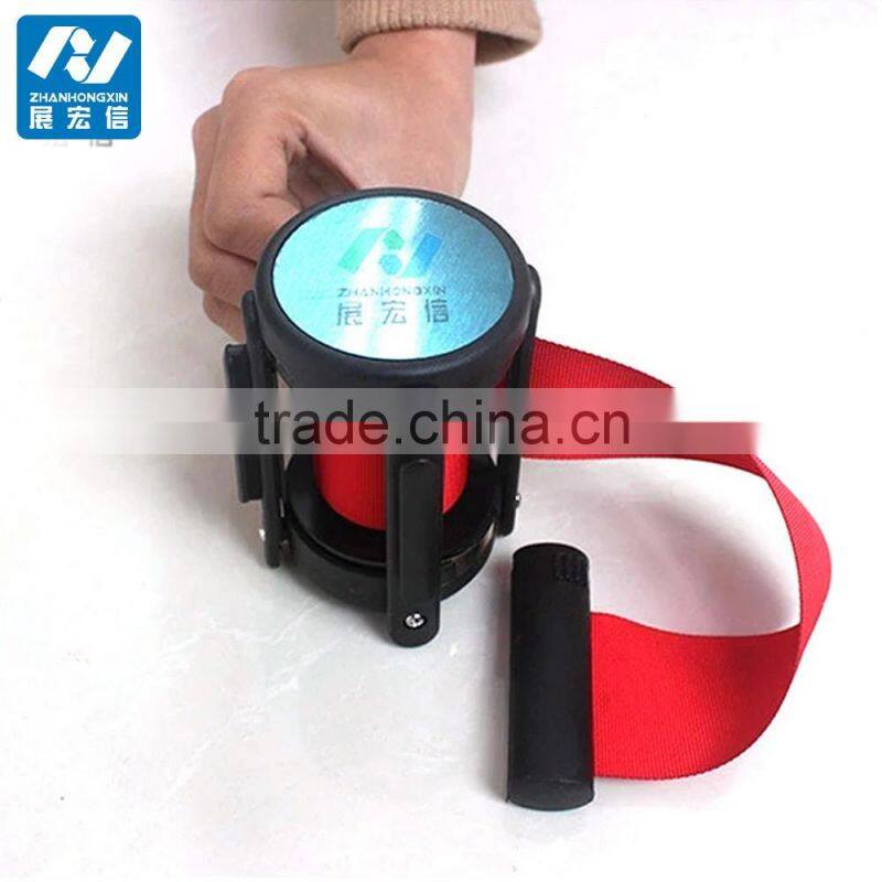 Retractable barrier mechanism,retractable cassette belt with triangle locking