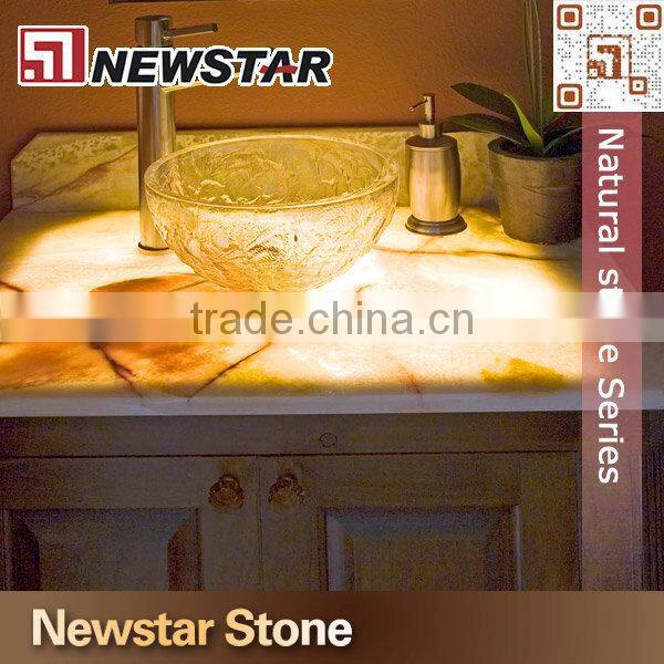 Newstar Stone Hotel onyx vanity countertop