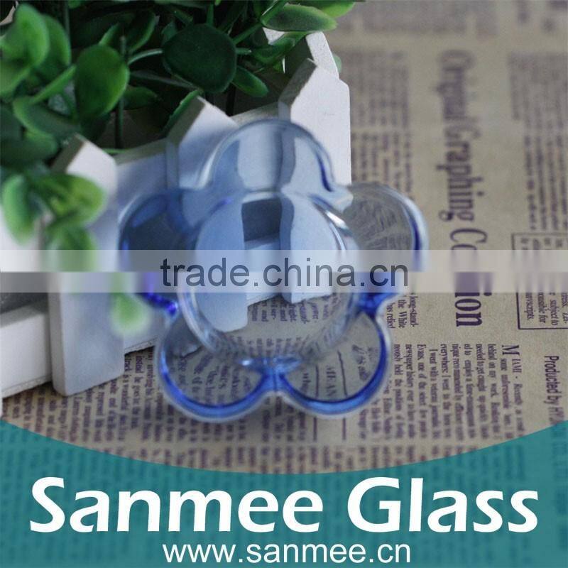 China Manufacture Low Price Glass Flower Portable Pocket Ashtray