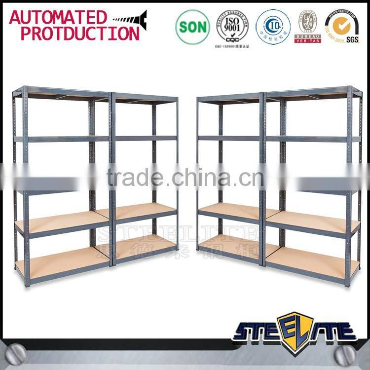 Light duty 5 layer metal rack steel goods storage shelf