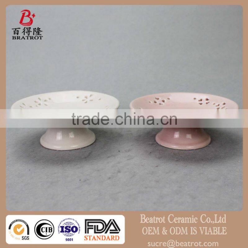 Beatrot White Ceramic Soap Dish