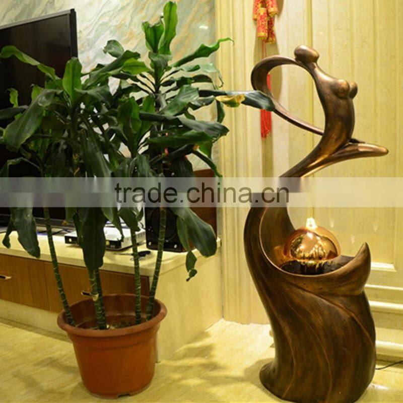 led lighting artificial resin water fountain / indoor outdoor decoration