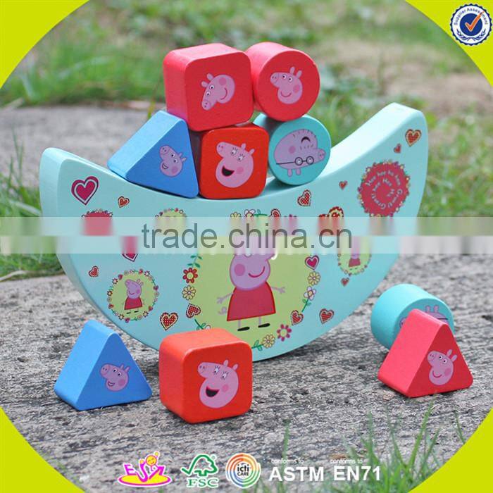 Wholesale most popular wooden balance game toy interesting kids wooden balance game toy W11F010