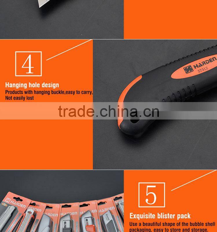 Hot Selling High Quality Low Price Plastic Cutting Tools Metal Holder 3Pcs Blade Pocket Knife