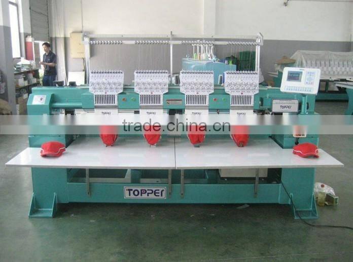 4 heads cap t-shirt and flat 3D computerized embroidery machine price
