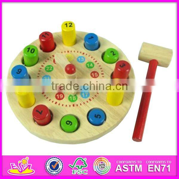 2015 New kids wooden hammer toy, popular children wooden hammer toy and hot sale fashion baby wooden hammer toy W11G014