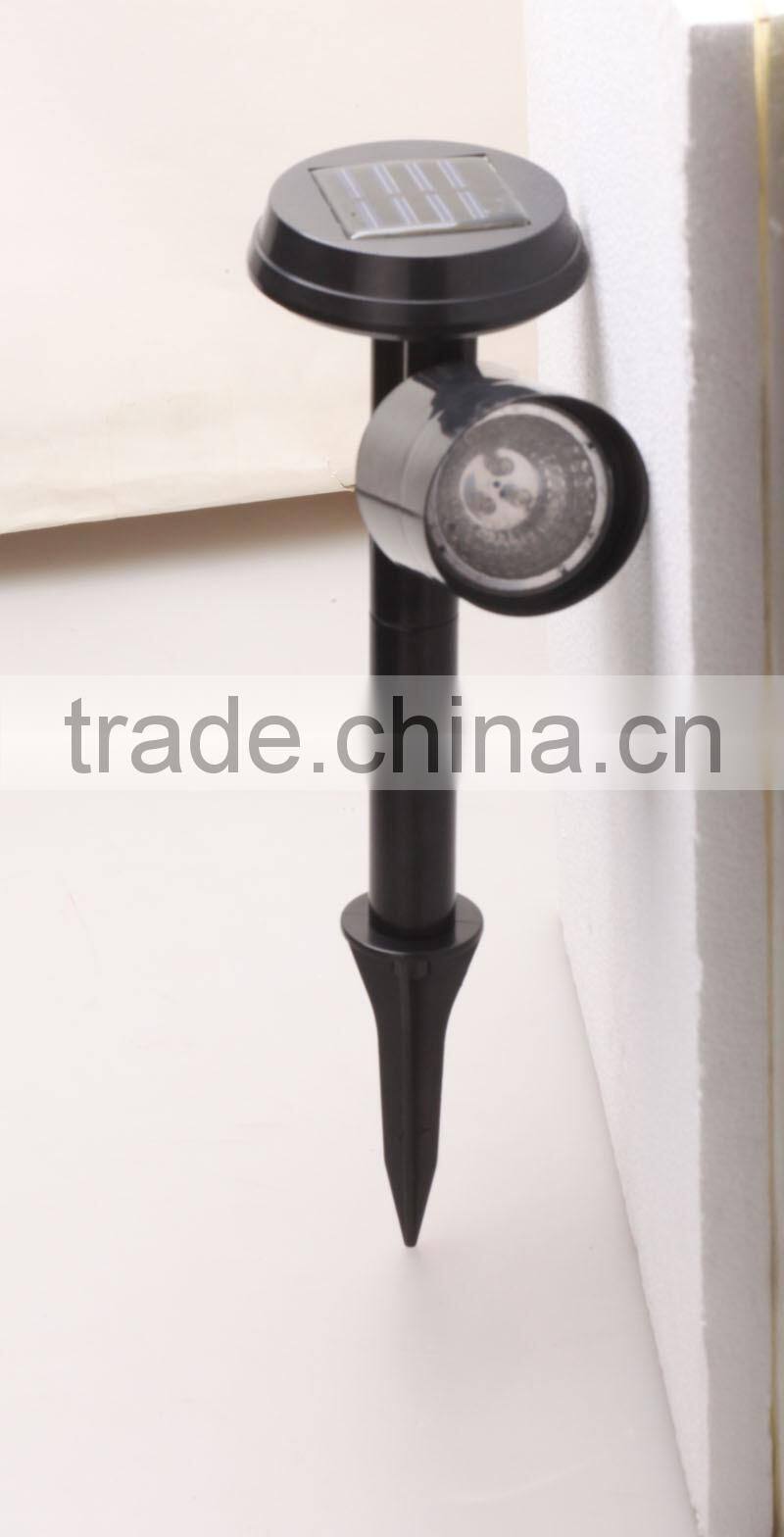 Plastic balck standing solar lamp