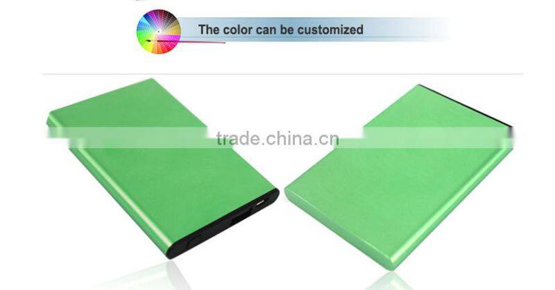 5000mAh Hot Selling Ultra Thin Power Bank With Power Switch