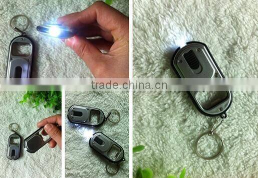 Cheap metal bottle opener key chain with led as seen on tv