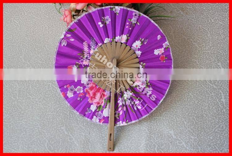 2015 creative bamboo folding crafts fan