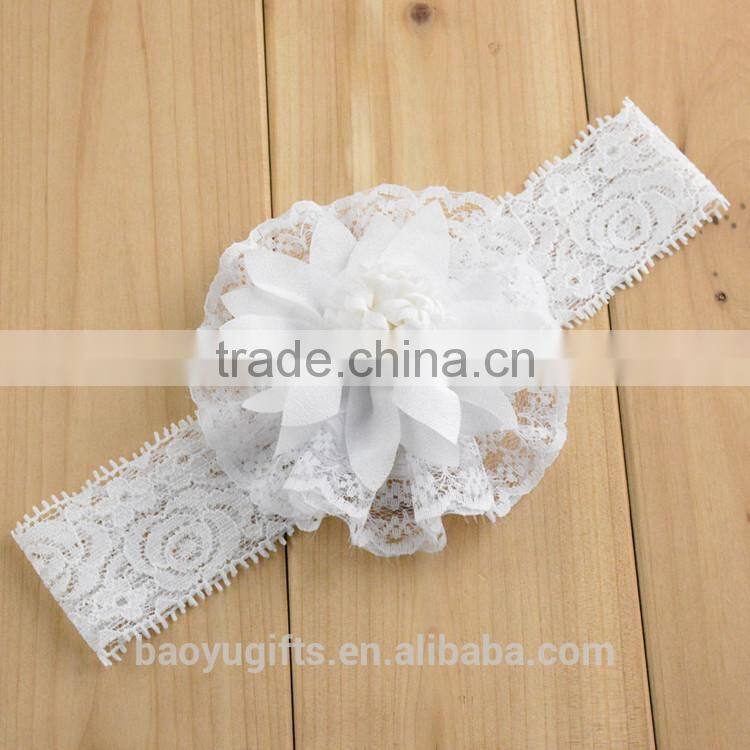 Hot Scolour 10PC Babys Headband Hairband Elastic Wave Point Bowknot Photography