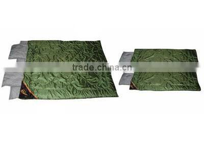2016 OEM 3 Season foldable Cotton Envelope double sleeping bag