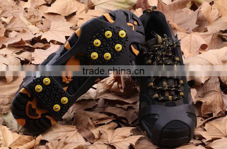Anti-slip silicone rubber snow spikes for winter boots ice crampons