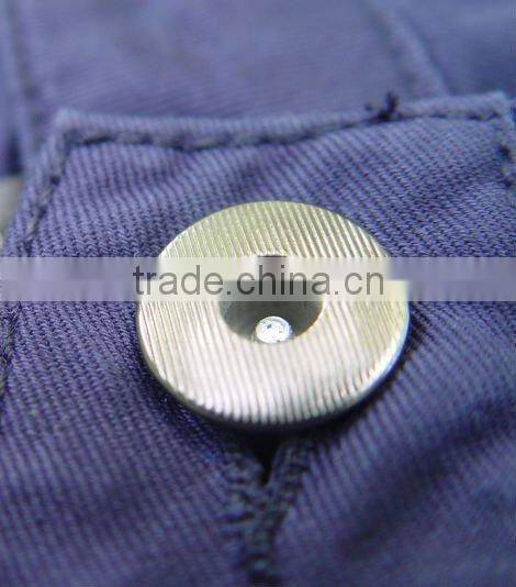 Ladies' 100% cotton twill embroideried casual pants